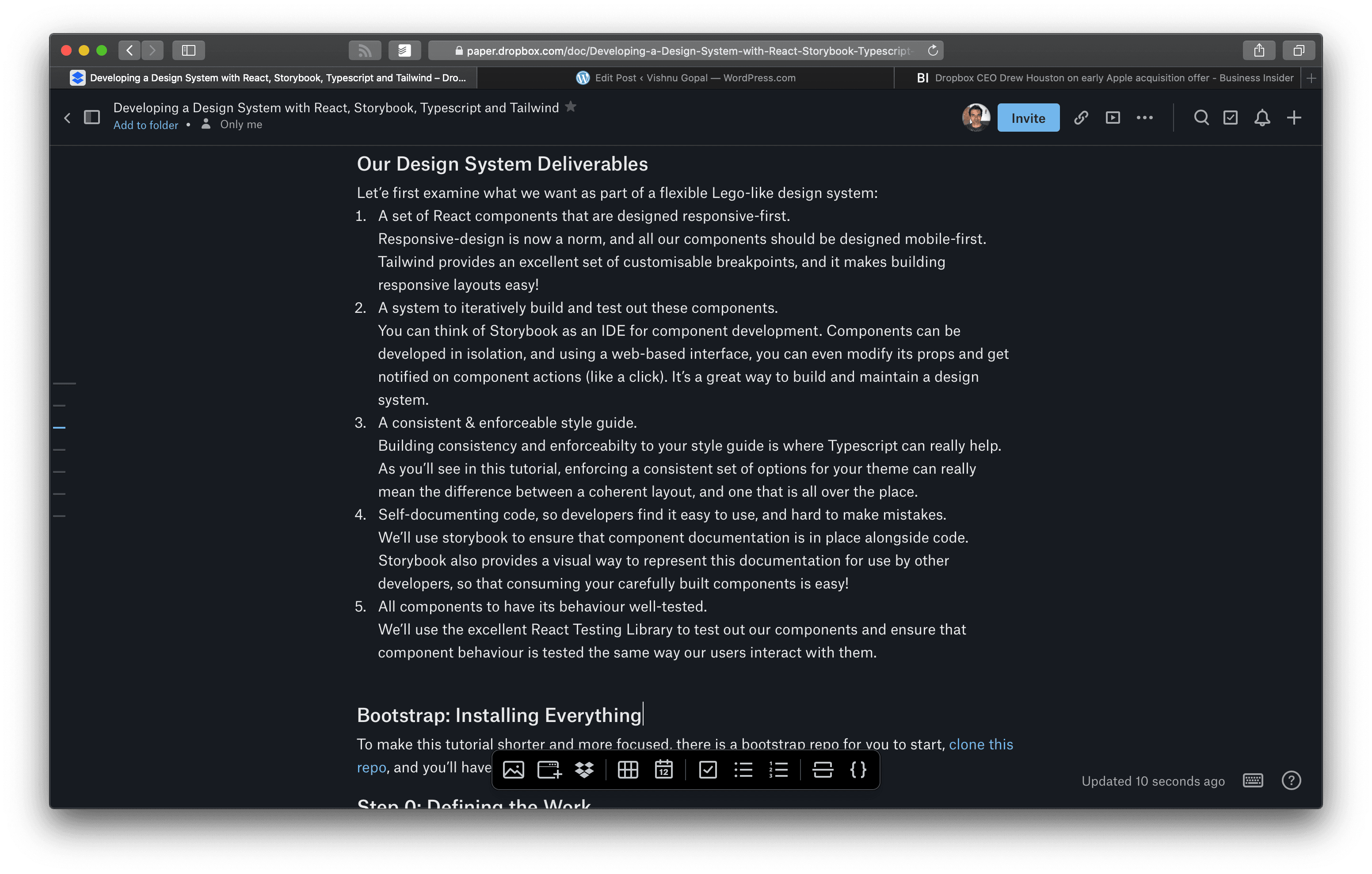 Dropbox Paper ? Google Docs – Vishnu Gopal